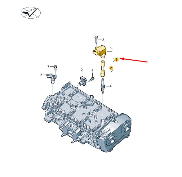 NEW AUDI A1 8X IGNITION COIL 06H905110L ORIGINAL