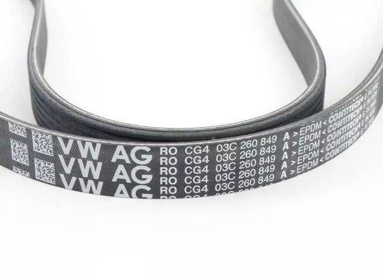 NEW AUDI A1 8X POLY V-RIBBED BELT 03C260849A ORIGINAL