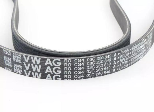 NEW AUDI A1 8X POLY V-RIBBED BELT 03C260849A ORIGINAL