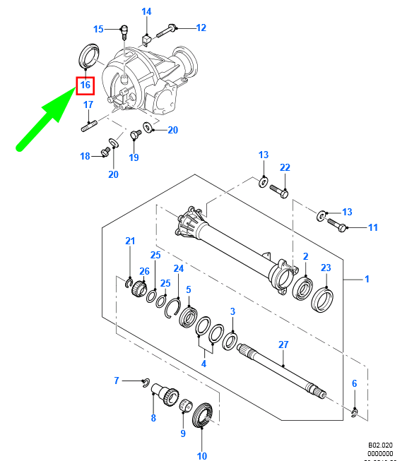 new ford ranger mk2 front diff driveshaft oil seal 6m34-7h260-ab 1447224