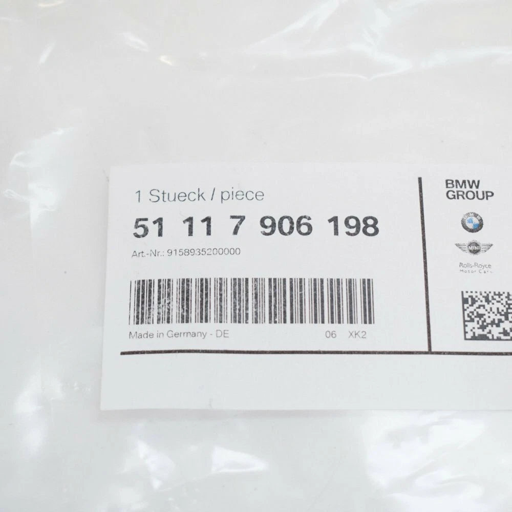 NEW BMW 5 F10 M FRONT RIGHT BUMPER GRILLE 51117906198 7906198 ORIGINAL