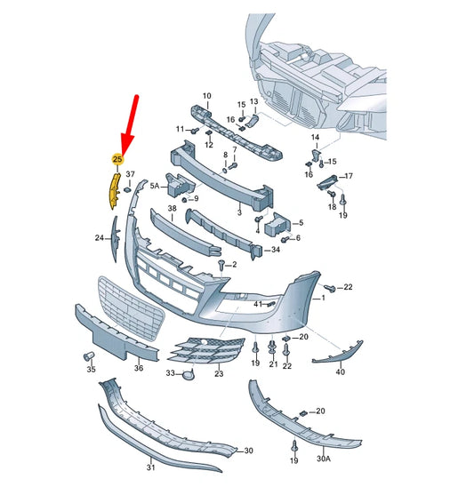 NEW AUDI R8 42 FRONT BUMPER RIGHT LOWER TOW EYE COVER 42080724101C ORIGINAL