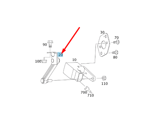 new mb r w251 front right uspension sensor link rod a2513202232 original
