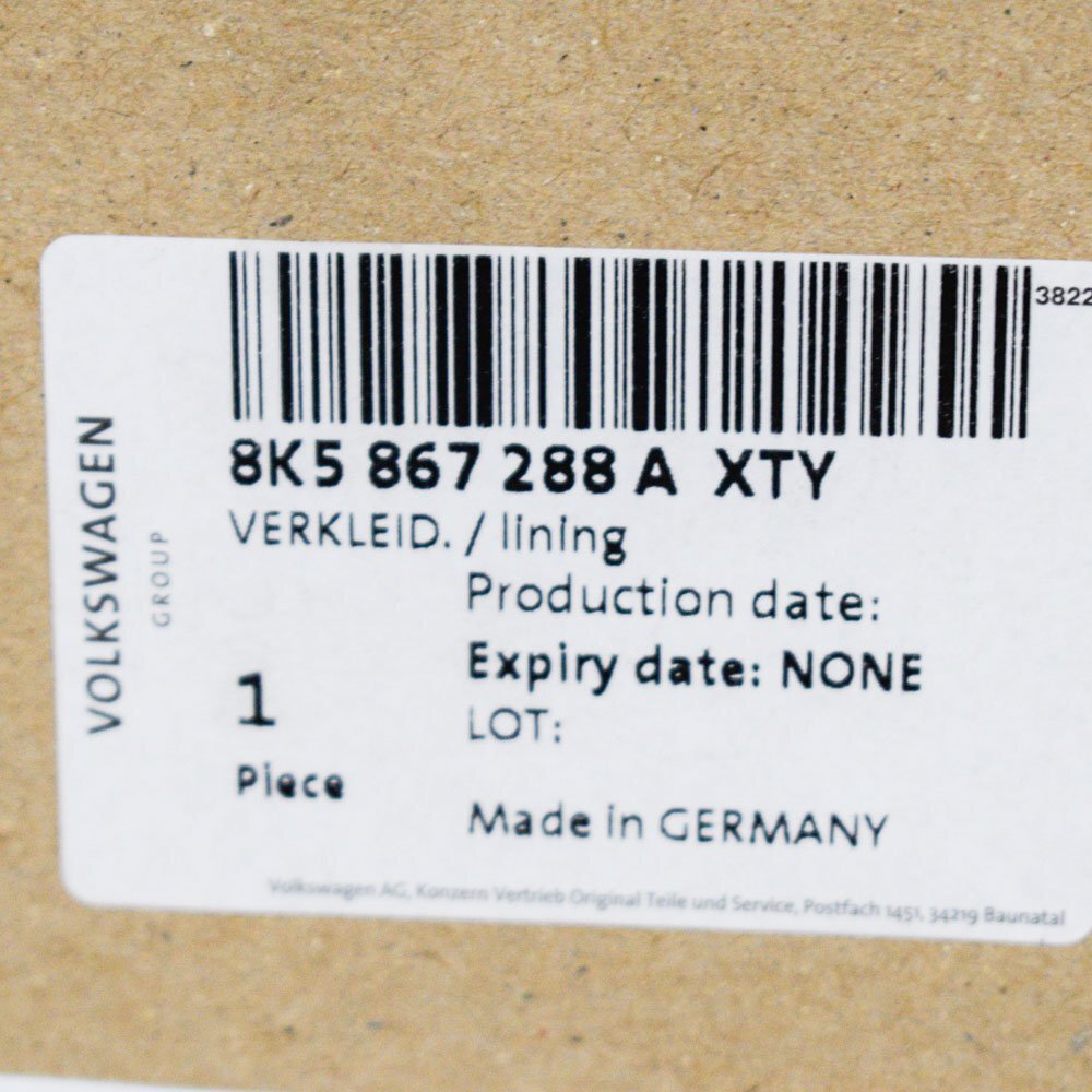 new audi a4 avant b8 c-pillar trim rear right 8k5867288axty 2016 original