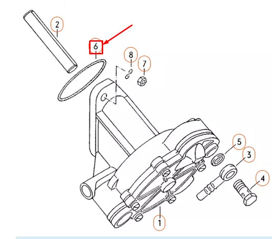 NEW VOLKSWAGEN TRANSPORTER T4 VACUUM PUMP SEAL 075145117C ORIGINAL