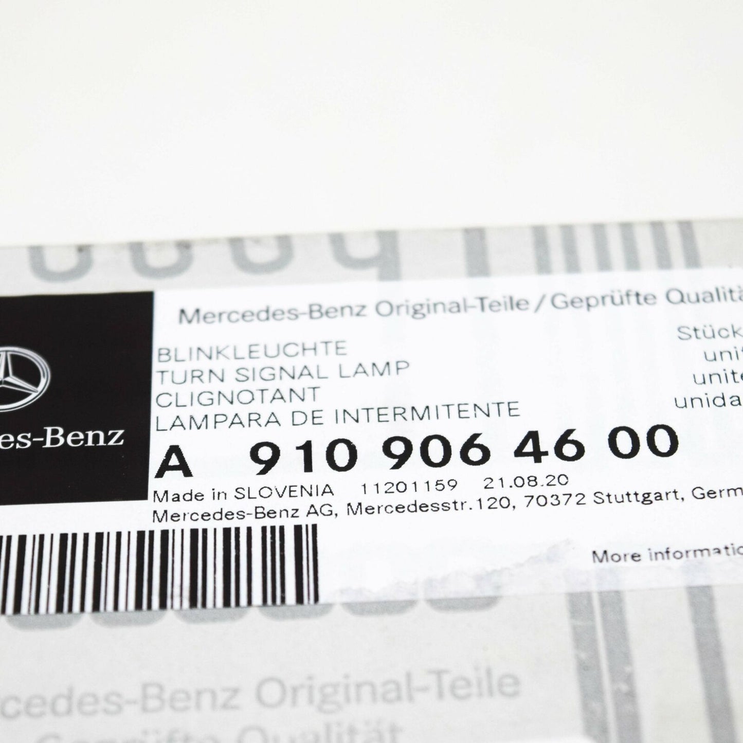 NEW MB SPRINTER W910 FRONT RIGHT DOOR MIRROR TURN INDICATOR A9109064600 ORIGINAL