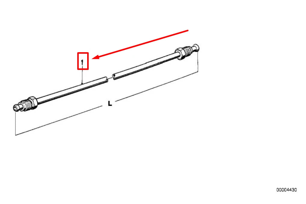 NEW BMW 7 E38 BRAKE PIPE 6755700 34326755700 ORIGINAL