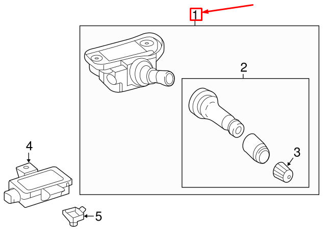 NEW MERCEDES-BENZ E W213 TIRE PRESSURE SENSOR TPMS A0009052102 ORIGINAL