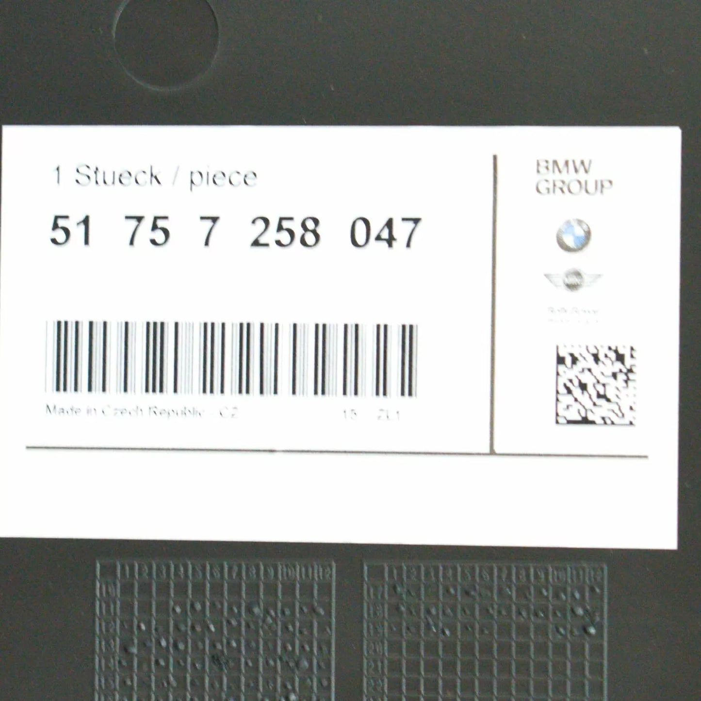 NEW BMW 3 F30 REAR LEFT SIDE UNDERBODY PANEL 51757258047 7258047 ORIGINAL