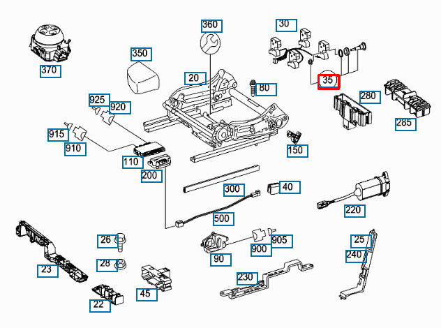 NEW MERCEDES BENZ GL X164 LOCKING BEARING A0128207510 ORIGINAL