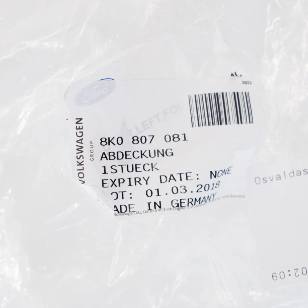 NEW AUDI A4 B8 SLAM PANEL UPPER TRIM 8K0807081 ORIGINAL