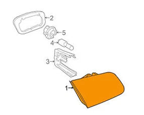 NEW BMW 3 E92 REAR TAILGATE LEFT TAILLIGHT 63217162299 7162299 ORIGINAL