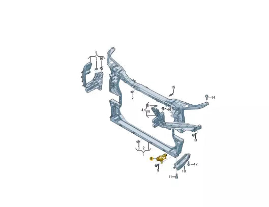 NEW AUDI Q5 FY LET SUPPORT RADIATOR LOCK CARRIER HOLDER 80A805201B ORIGINAL