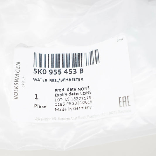 NEW VOLKSWAGEN GOLF MK6 WINDOW WASHER RESERVOIR TANK 5K0955453B ORIGINAL