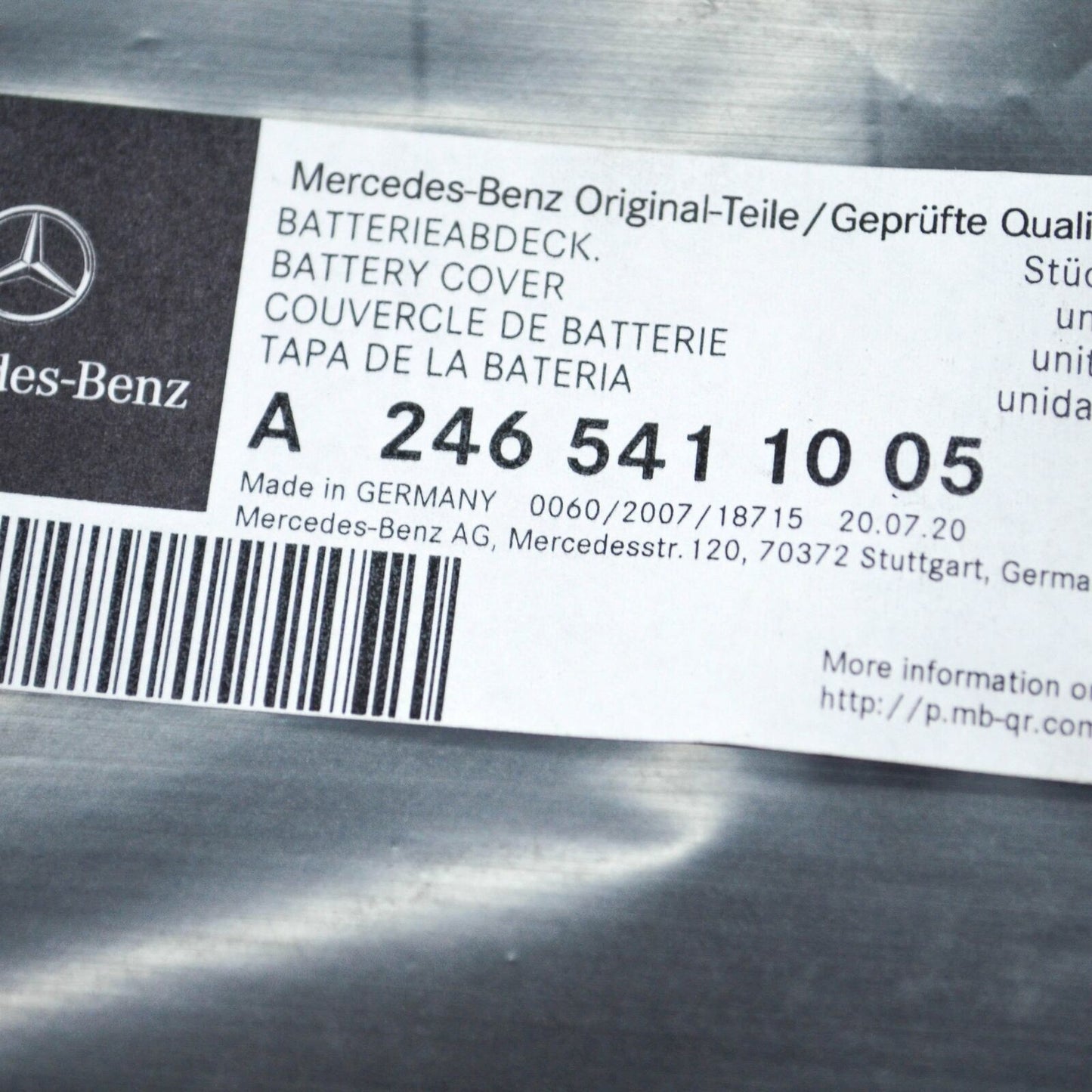 NEW MERCEDES-BENZ B W246 BATTERY TOP COVER A2465411005 ORIGINAL