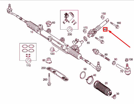 NEW MERCEDES-BENZ C W203 STEERING COUPLING SLEEVE RHD A2034620478