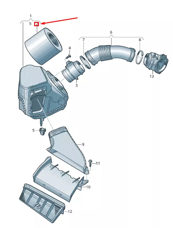 NEW AUDI A6 C8 AIR FILTER ELEMENT 4K0133844D