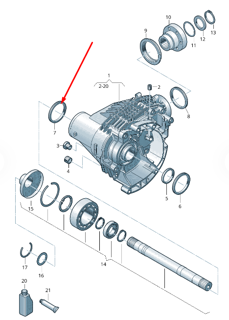 new volkswagen crafter sz engine drive seal 09n409529a original