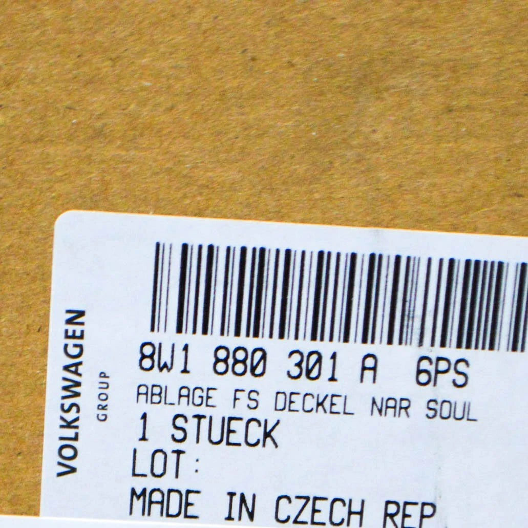 NEW AUDI A4 B9 FRONT LEFT PANEL STORAGE COMPARTMENT LHD 8W1880301A6PS ORIGINAL