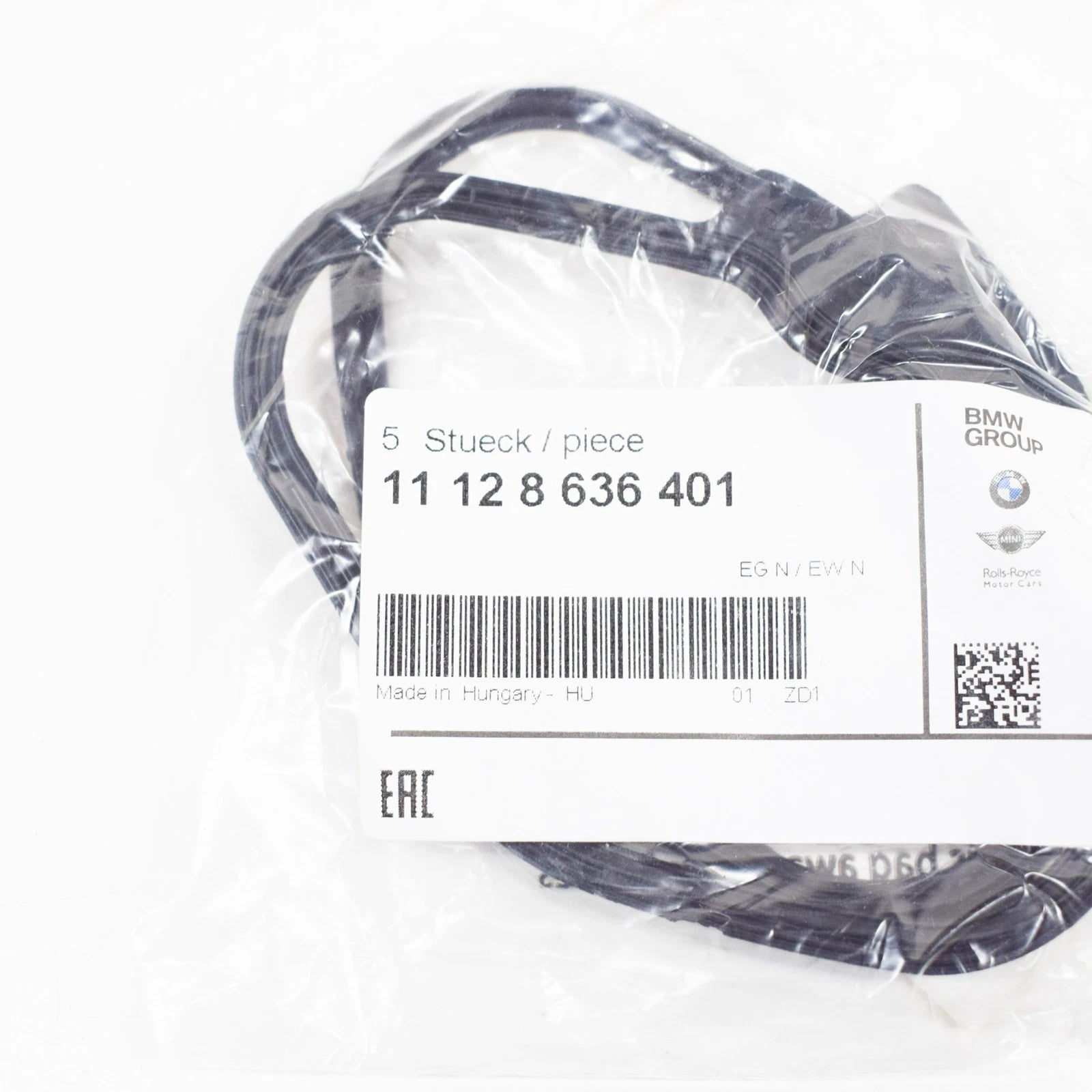 NEW BMW 5 F10 ENGINE VALVE COVER SEAL PROFILE GASKET 8636401 11128636401