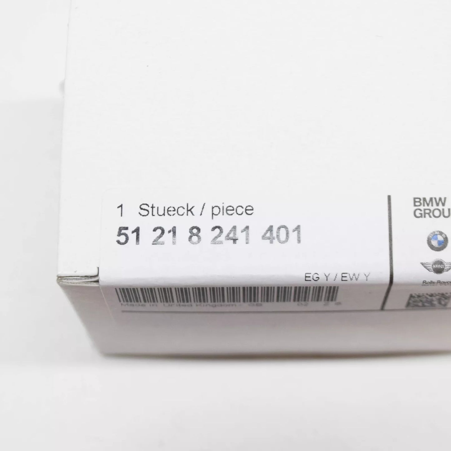 NEW BMW 3 E46 REAR LEFT KEY HOLE COVER 51218241401 ORIGINAL