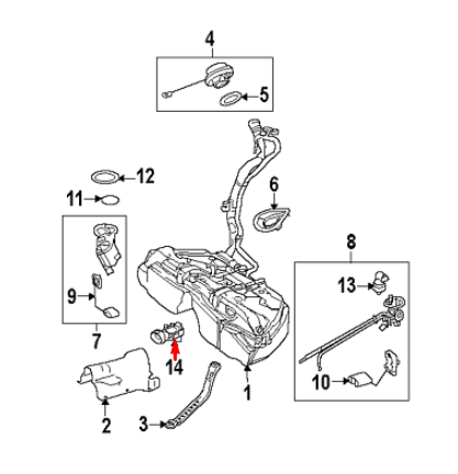 NEW MB GLA X156 FUEL PRESSURE REGULATOR 6.3L PETROL A1561530028 ORIGINAL