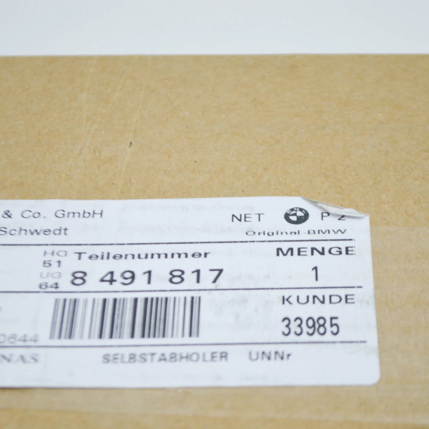 NEW BMW 4 COUPE G22 FRONT PANEL UPPER REAR CONNECTION 51648491817 ORIGINAL