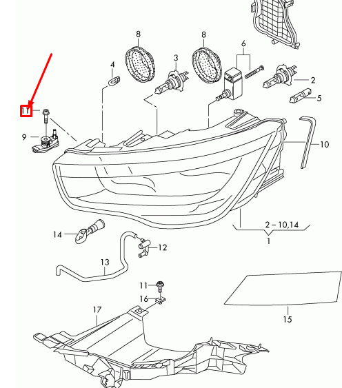 new audi a1 headlight hexagon socket head bolt n91183501 original