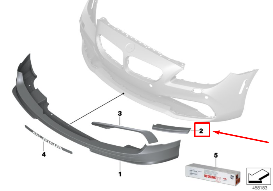new bmw 6 f06 front left mounting element facing 51117990091 7990091 original