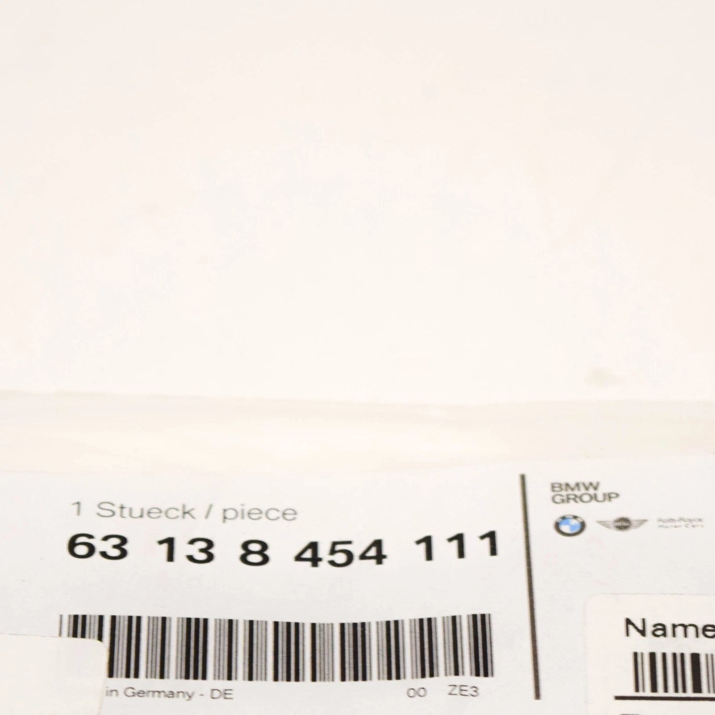 NEW BMW 1502 FRONT RIGHT SIDE TURN INDICATOR GASKET 63138454111 ORIGINAL