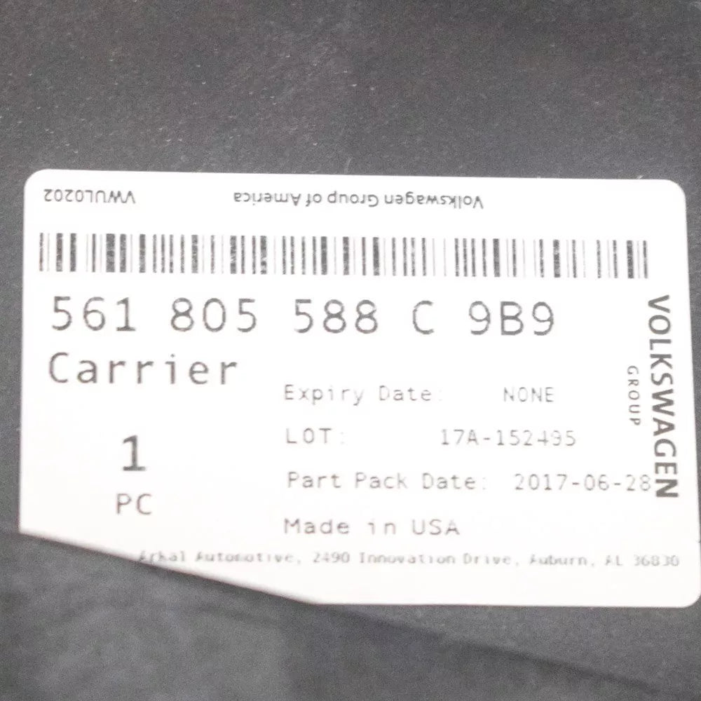 NEW VOLKSWAGEN PASSAT FRONT SLAM PANEL RADIATOR SUPPORT B8 561805588C9B9 2016