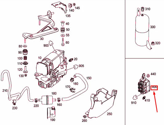 NEW MERCEDES-BENZ E W212 SUSPENSION VALVE BLOCK A2123200658 ORIGINAL