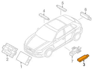 NEW VOLKSWAGEN GOLF MK7 KEYLESS GO ANTENNA 5Q0962131 ORIGINAL
