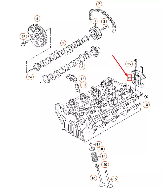 NEW AUDI A1 8X ENGINE CHAIN TENSIONER 06F109217A