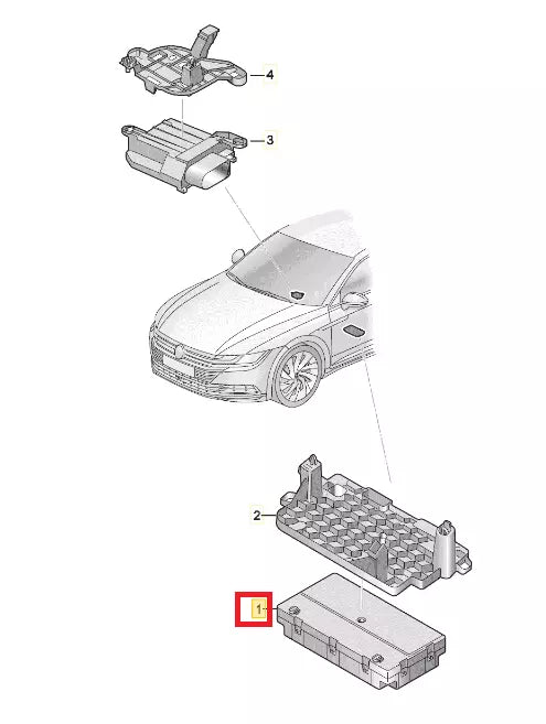 NEW VW ARTEON 3H7 FRONT SEAT AND BACKREST ADJUSTMENT CONTROL 5Q0959760F ORIGINAL