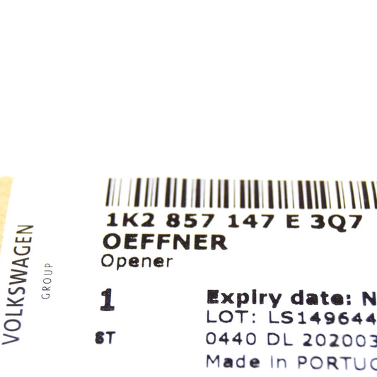 NEW VOLKSWAGEN GOLF MK6 GROVE BOX HANDLE 1K2857147E3Q7 2010 RHD ORIGINAL