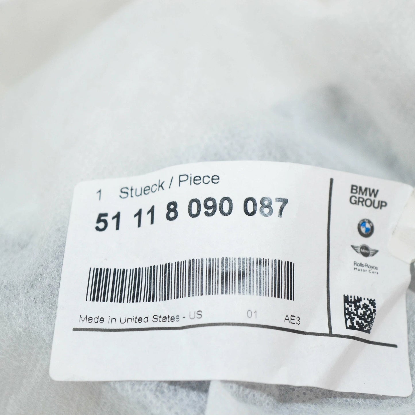 NEW BMW X7 G07 M FRONT BUMPER LEFT AIR GRILLE FINISHER TRIM 51118090087 ORIGINAL