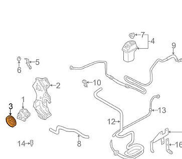 NEW AUDI A4 8K B8 V-BELT PULLEY 06H145255E ORIGINAL