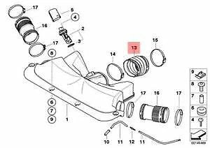 NEW BMW 7 E65 AIR INTAKE INNER BOOT 13717541069 7541069 ORIGINAL