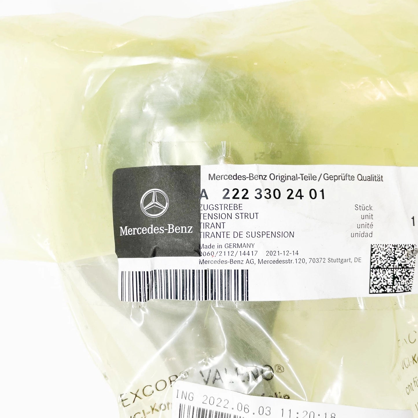 NEW MERCEDES-BENZ S COUPE C217 FRONT RIGHT STRUT ROD A2223302401 ORIGINAL