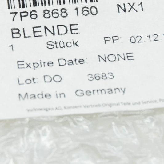 NEW VW TOUAREG 7P MK2 REAR RIGHT DOOR LOUDSPEAKER COVER 7P6868160NX1 ORIGINAL