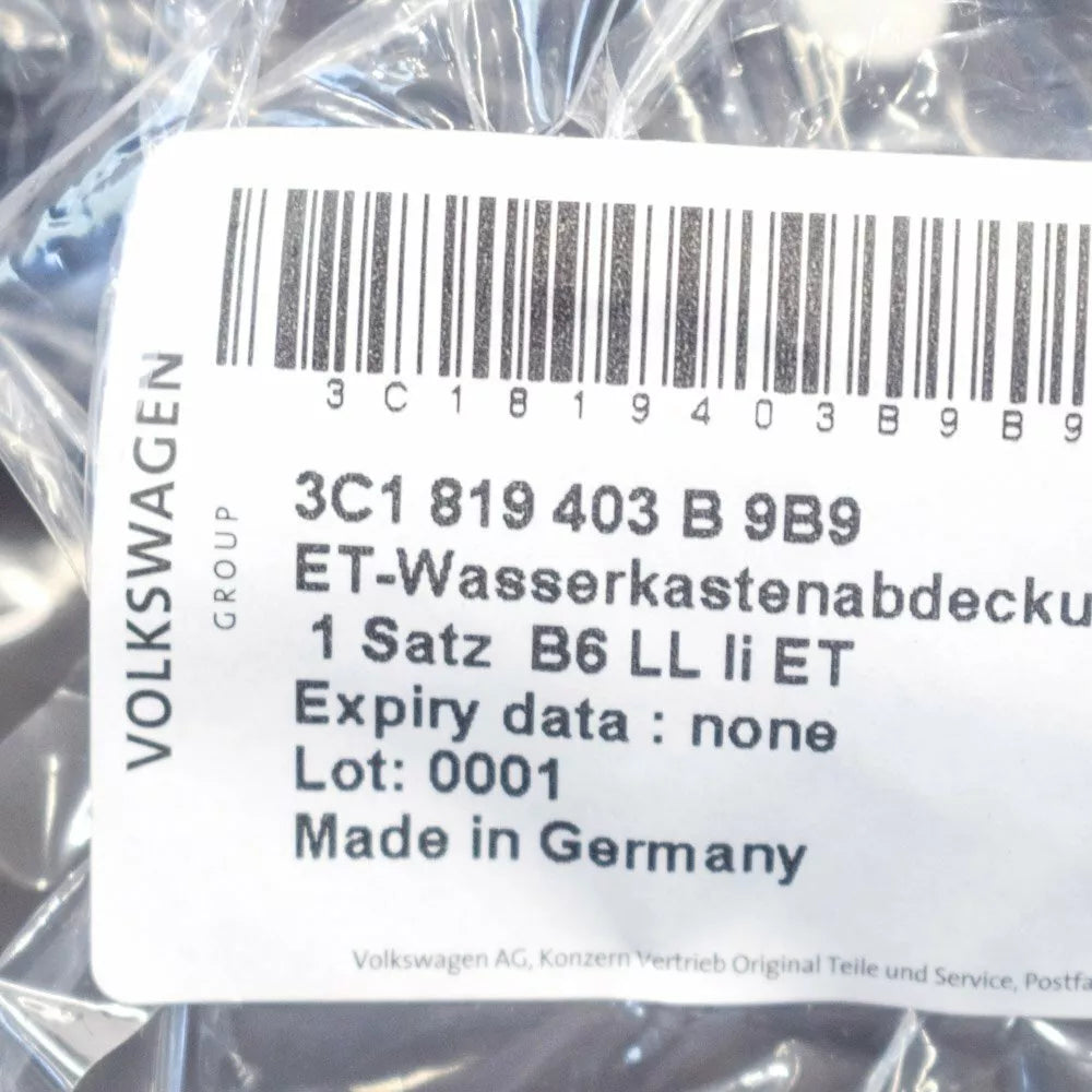 NEW VW PASSAT WINDSHIELD WIPER LEFT WATER DEFLECTOR B6 3C1819403B9B9 2008 LHD