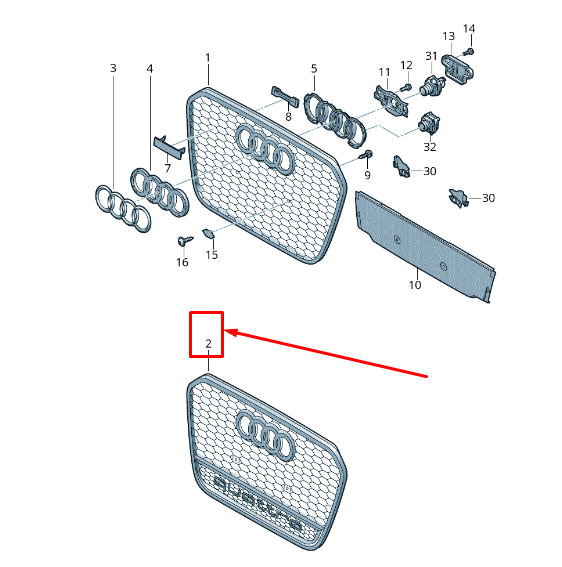new audi a7 sportback 4g radiator grille 4g8853651f1l1 4g8853651f 1l1 original