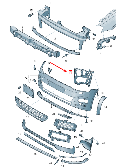 NEW VOLKSWAGEN GOLF 5G MK7 FRONT RIGHT BUMPER COVER TRIM 5G0807162B9B9 ORIGINAL