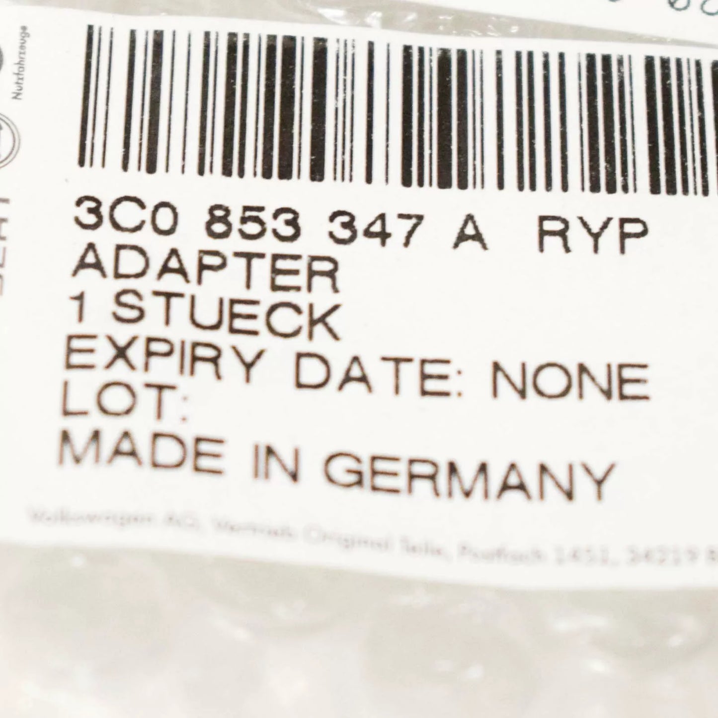 NEW VW PASSAT 3C2 FRONT BUMPER BADGE EMBLEM ADAPTER 3C0853347ARYP