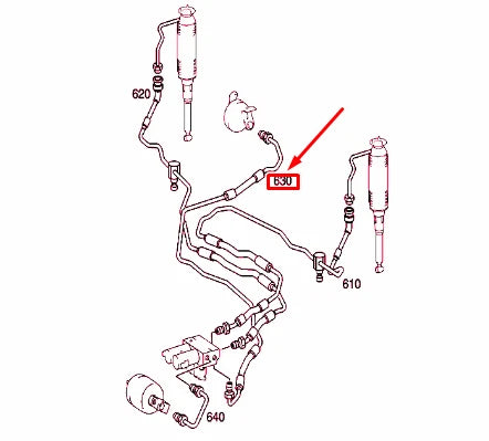 NEW MB S W220 SUSPENSION SELF-LEVELING UNIT LINE A2209971082