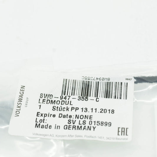 NEW AUDI A4 AVANT B9 FRONT LEFT DOOR CARD LED MODULE 8W0947355C ORIGINAL