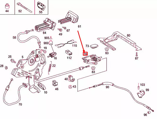 NEW MERCEDES-BENZ VITO W639 PARKING BRAKE ADJUSTER A6394200238