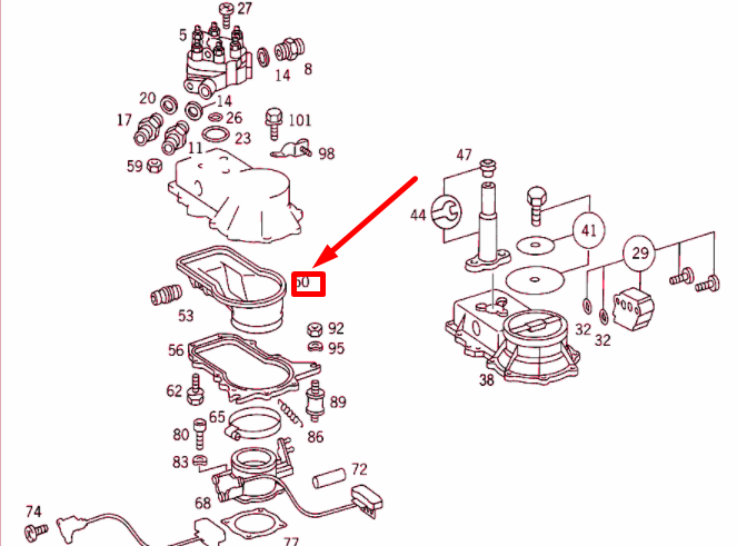 NEW MERCEDES-BENZ SL R129 AIR DUCT INTAKE PIPE HOUSING A1031410090 ORIGINAL