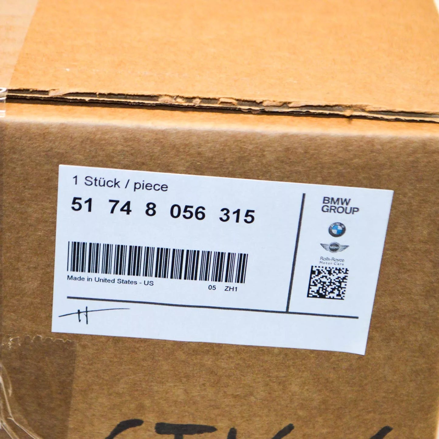 NEW BMW X5 F85 FRONT LEFT BRAKE M AIR DUCT 51748056315 8056315 2015 ORIGINAL